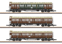 Märklin 87568 - Z - 3-tlg. Set Abteilwagen, K.P.E.V., Ep. I